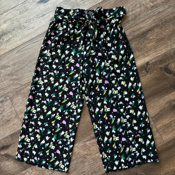 Halogen Pants - Halogen Floral Wide Leg Pants Women's Size S Petite